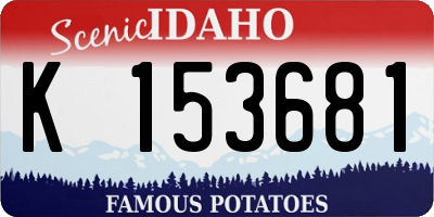 ID license plate K153681