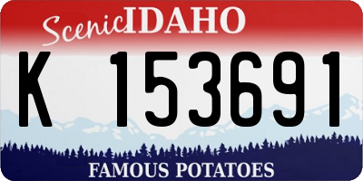 ID license plate K153691