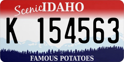ID license plate K154563