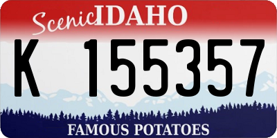 ID license plate K155357