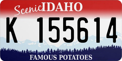 ID license plate K155614