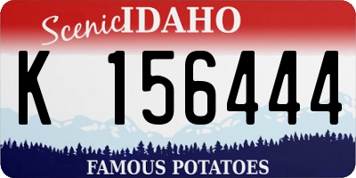 ID license plate K156444