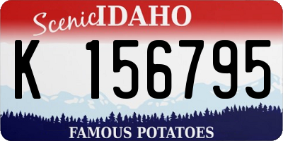 ID license plate K156795