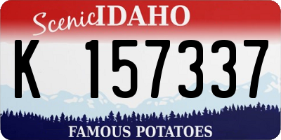 ID license plate K157337