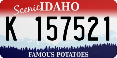 ID license plate K157521