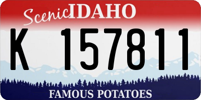 ID license plate K157811