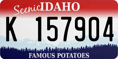 ID license plate K157904