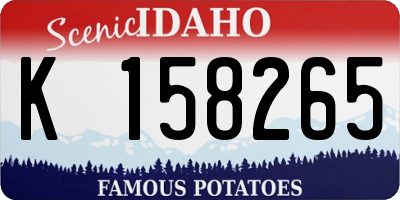 ID license plate K158265