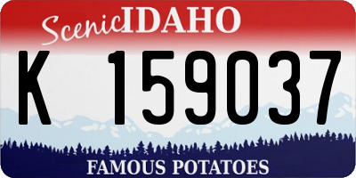 ID license plate K159037