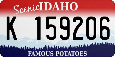 ID license plate K159206