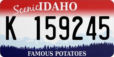 ID license plate K159245
