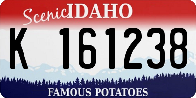 ID license plate K161238