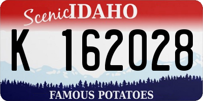 ID license plate K162028