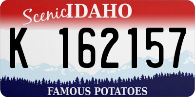 ID license plate K162157