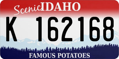 ID license plate K162168