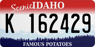 ID license plate K162429