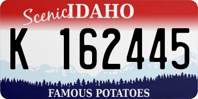 ID license plate K162445