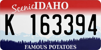 ID license plate K163394