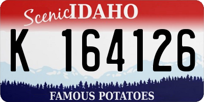 ID license plate K164126