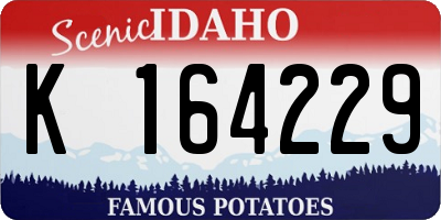 ID license plate K164229