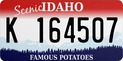 ID license plate K164507