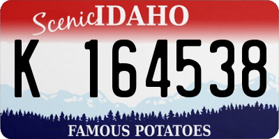 ID license plate K164538