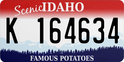 ID license plate K164634