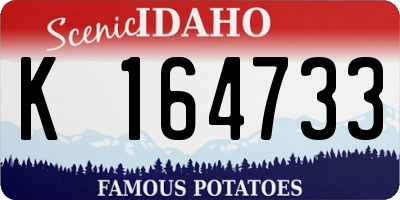 ID license plate K164733