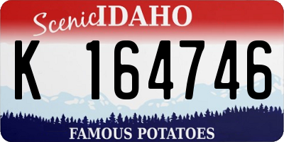ID license plate K164746