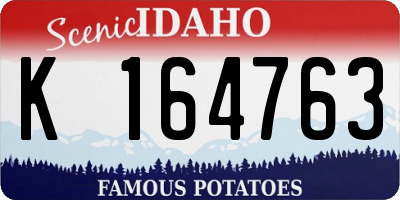 ID license plate K164763