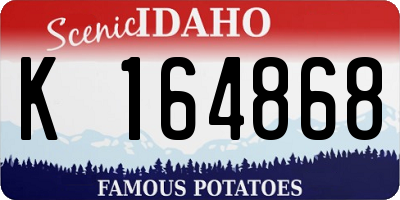 ID license plate K164868