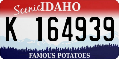 ID license plate K164939