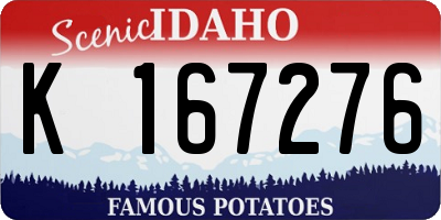 ID license plate K167276