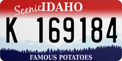 ID license plate K169184