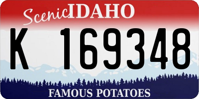 ID license plate K169348