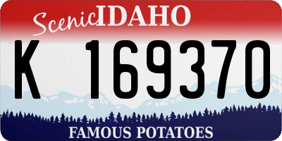 ID license plate K169370