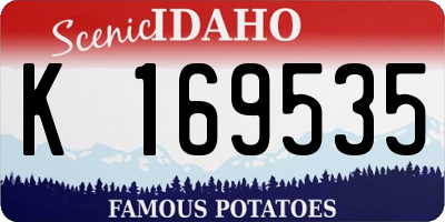 ID license plate K169535