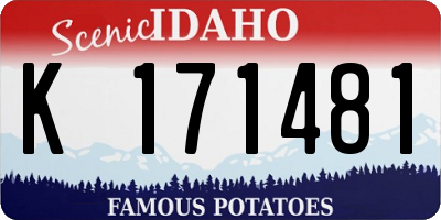 ID license plate K171481