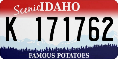 ID license plate K171762