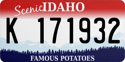 ID license plate K171932