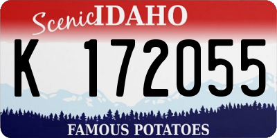 ID license plate K172055