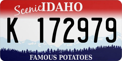 ID license plate K172979