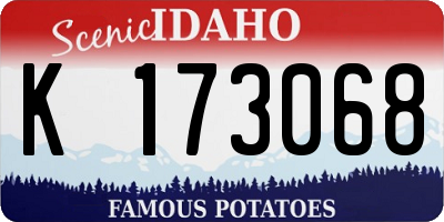 ID license plate K173068