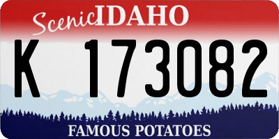 ID license plate K173082