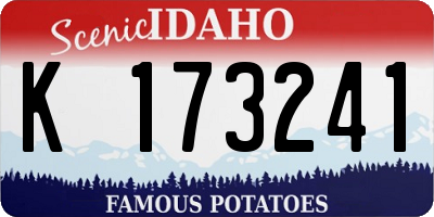 ID license plate K173241
