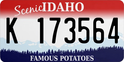 ID license plate K173564