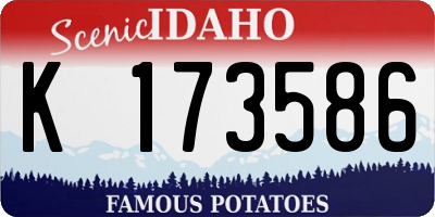 ID license plate K173586