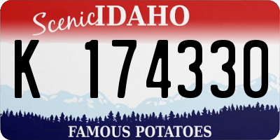 ID license plate K174330