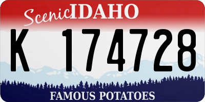 ID license plate K174728