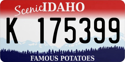ID license plate K175399